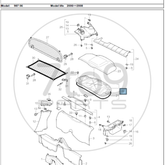 Porsche 987 Cayman S Cover for Engine Compartment 987 513 211 01